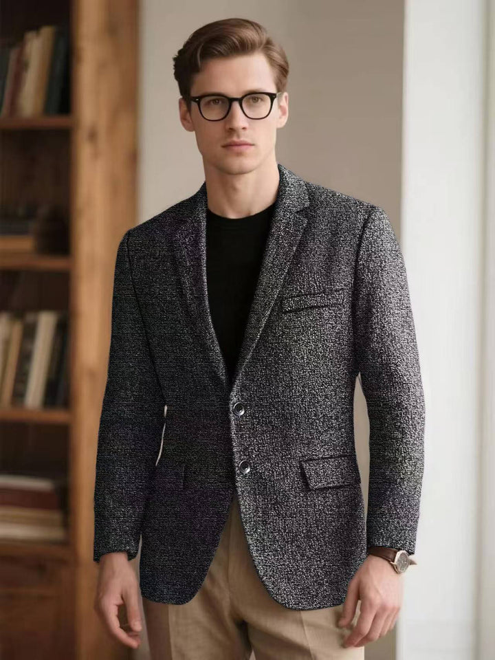 Herrarnas stiliga strukturerade blazer med modern passform Mirla-Eva Jonsson