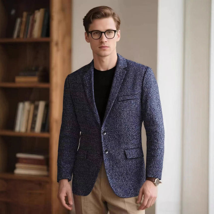 Herrarnas stiliga strukturerade blazer med modern passform Mirla-Eva Jonsson