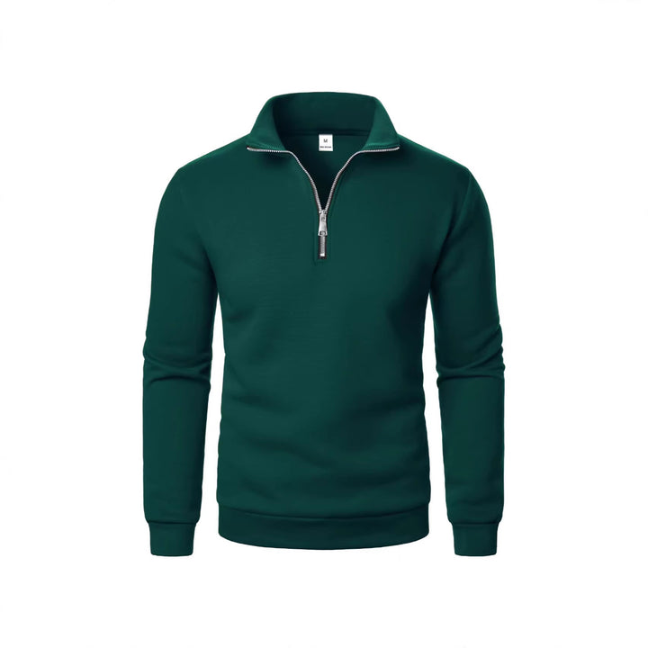 Herrarnas sweatshirt med dragkedja och modern ståkrage Mirla-Eva Jonsson