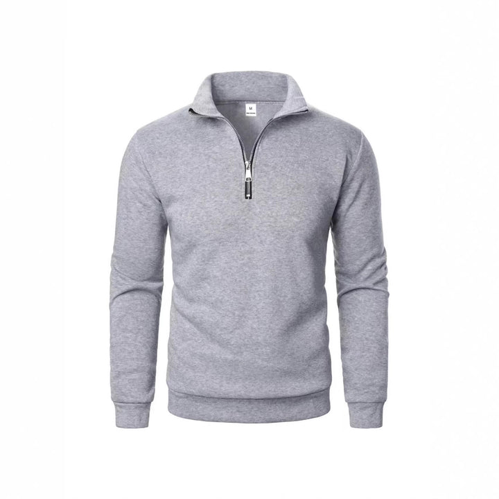Herrarnas sweatshirt med dragkedja och modern ståkrage Mirla-Eva Jonsson