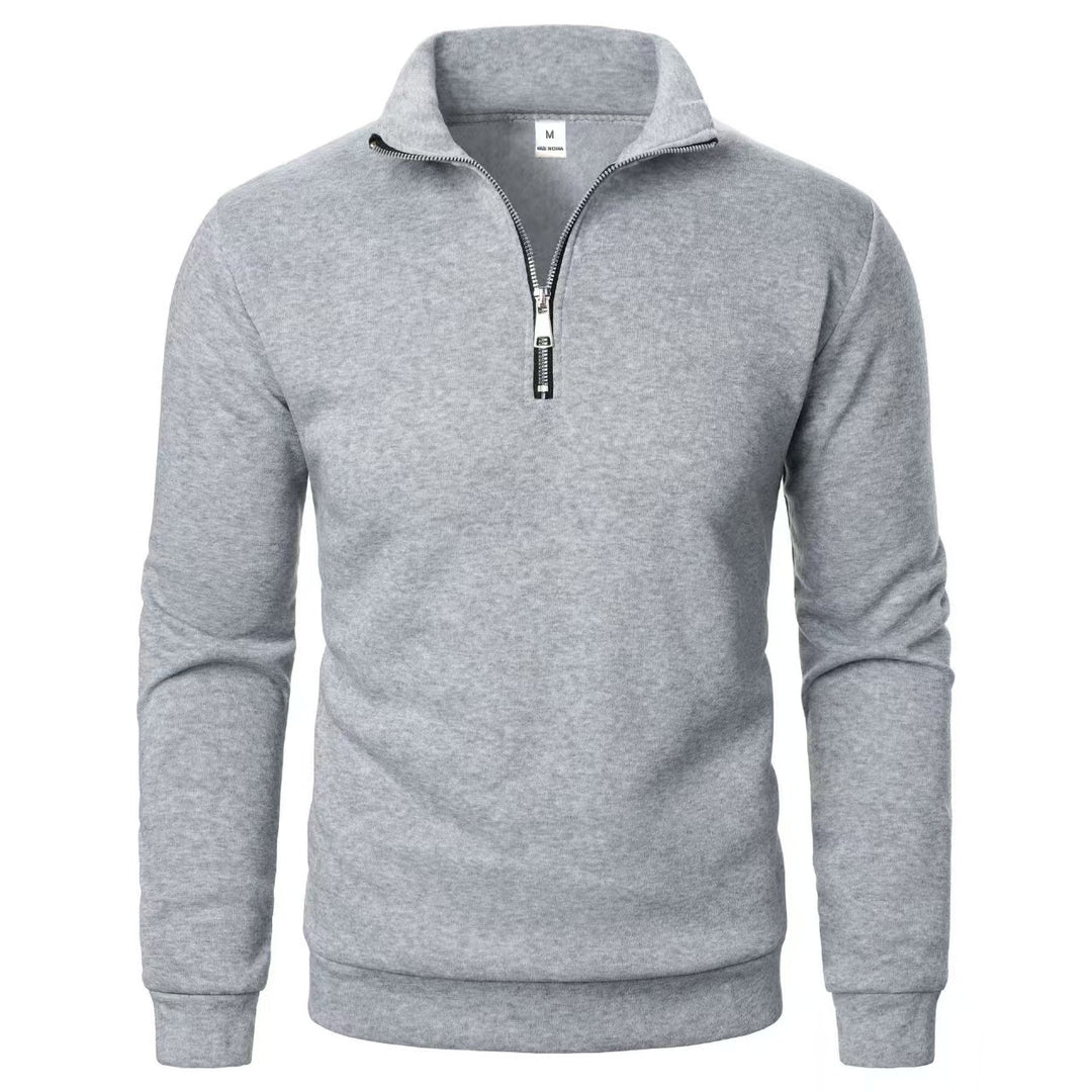 Herrarnas sweatshirt med dragkedja och modern ståkrage Mirla-Eva Jonsson