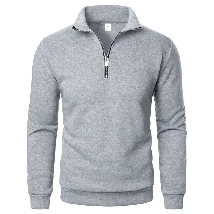 Herrarnas sweatshirt med dragkedja och modern ståkrage Mirla-Eva Jonsson