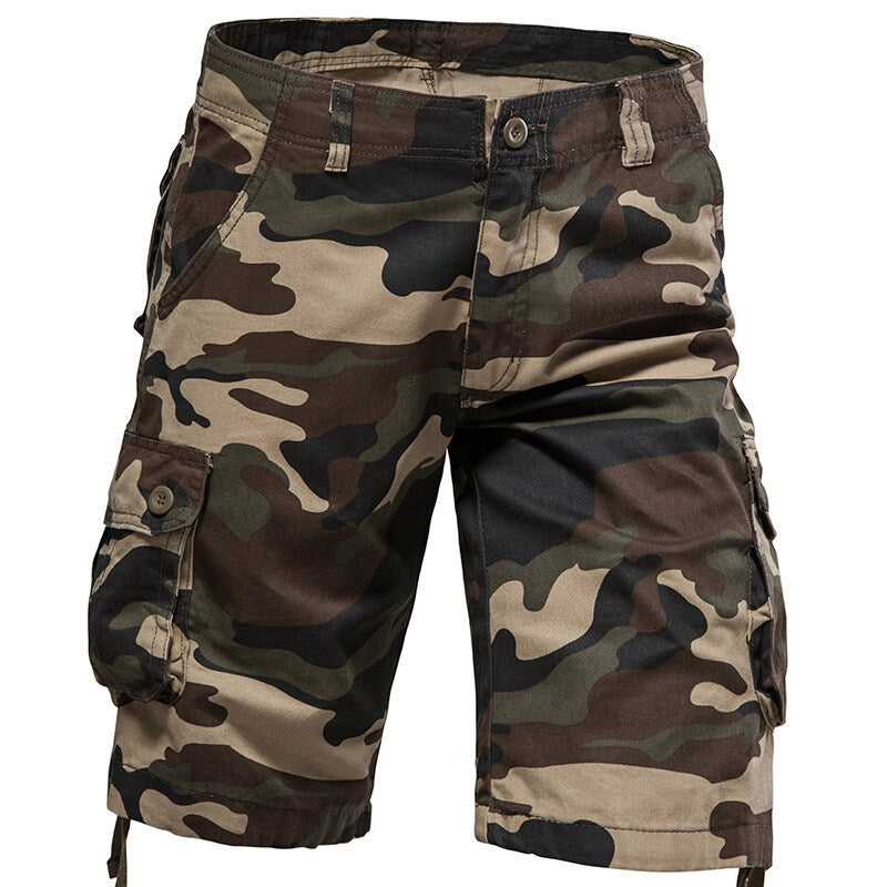 Herrarnas taktiska cargo-shorts med multifunktionella fickor Eva Jonsson-Eva Jonsson