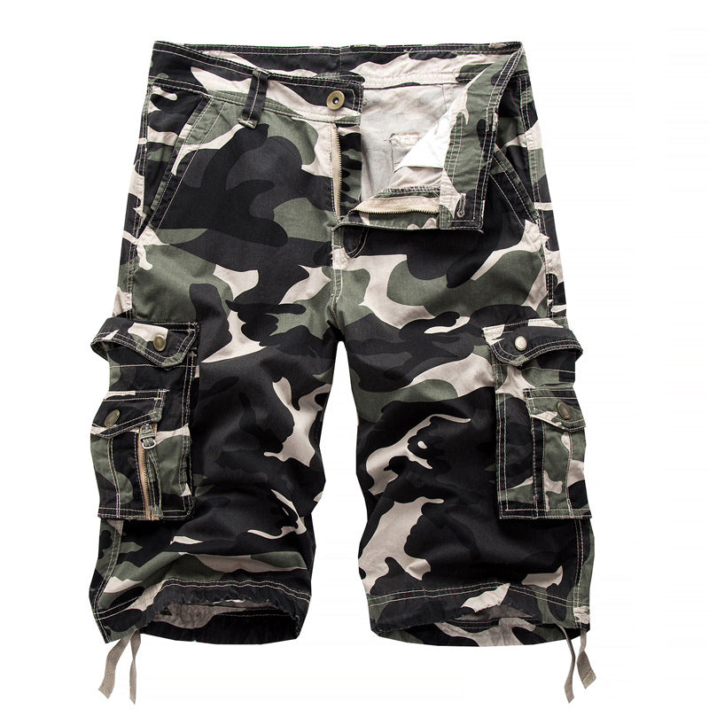 Herrarnas taktiska cargo shorts med multifunktionella fickor och justerbar dragsko Eva Jonsson-Eva Jonsson