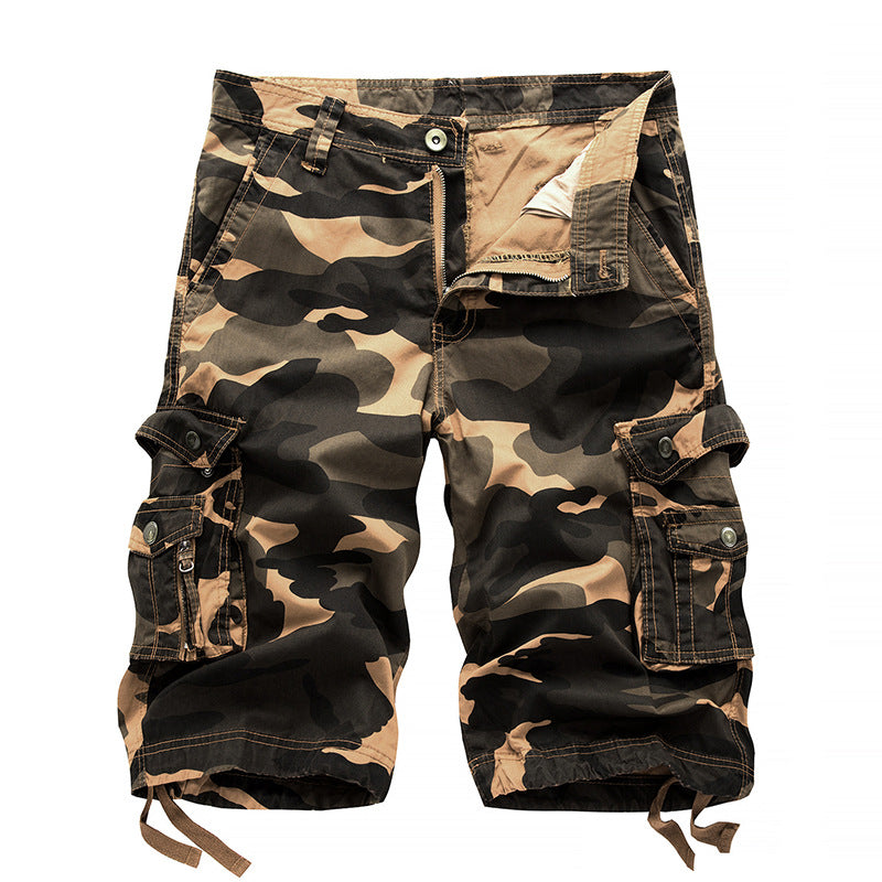 Herrarnas taktiska cargo shorts med multifunktionella fickor och justerbar dragsko Eva Jonsson-Eva Jonsson