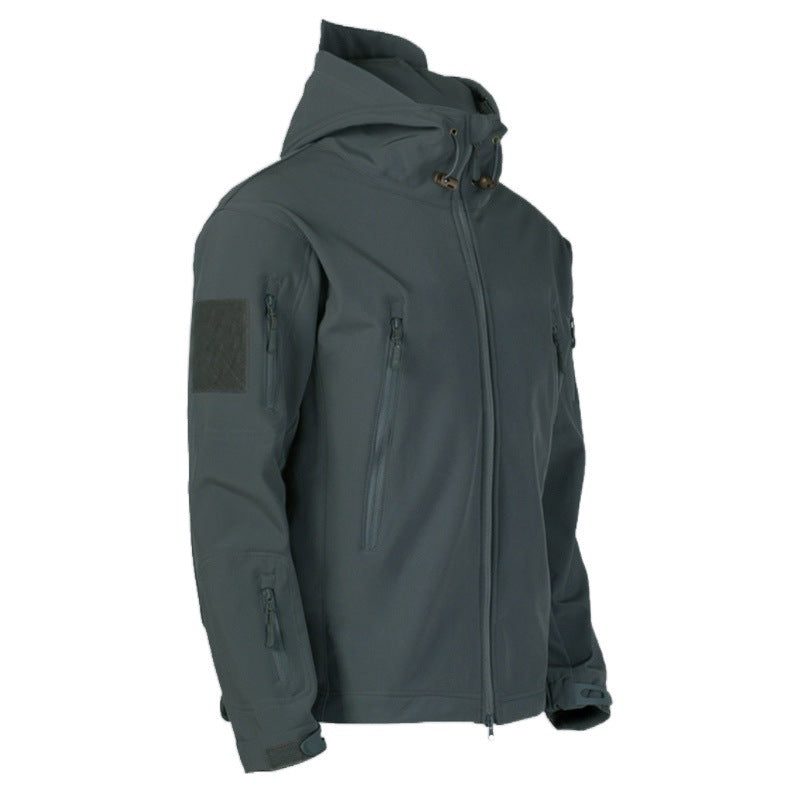 Herrarnas tekniska softshell-jacka med multifunktionella fickor och justerbart huva-system Eva Jonsson-Eva Jonsson