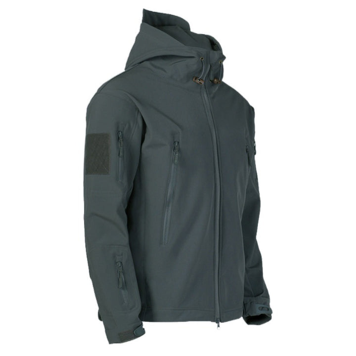 Herrarnas tekniska softshell-jacka med multifunktionella fickor och justerbart huva-system Eva Jonsson-Eva Jonsson