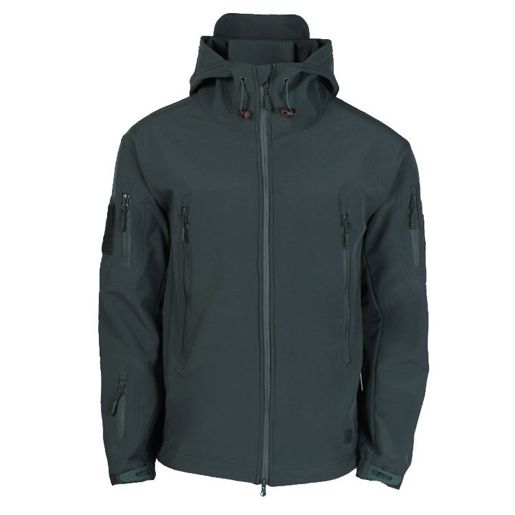 Herrarnas tekniska softshell-jacka med multifunktionella fickor och justerbart huva-system Eva Jonsson-Eva Jonsson