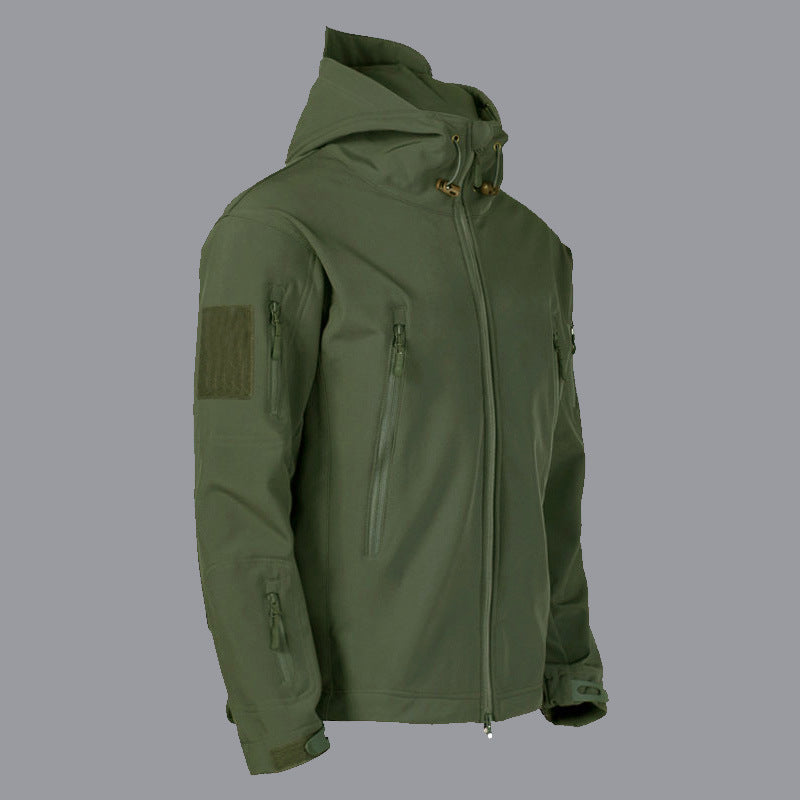 Herrarnas tekniska softshell-jacka med multifunktionella fickor och justerbart huva-system Eva Jonsson-Eva Jonsson