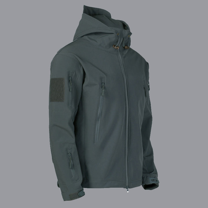 Herrarnas tekniska softshell-jacka med multifunktionella fickor och justerbart huva-system Eva Jonsson-Eva Jonsson