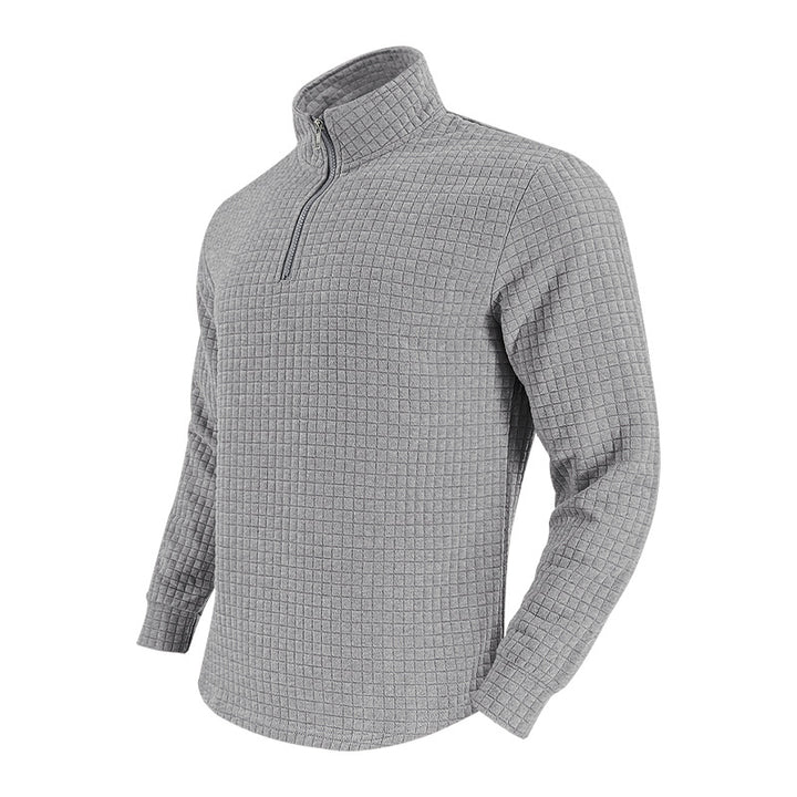 Herrarnas thermofleece-tröja med dragkedja och strukturerad design Eva Jonsson-Eva Jonsson