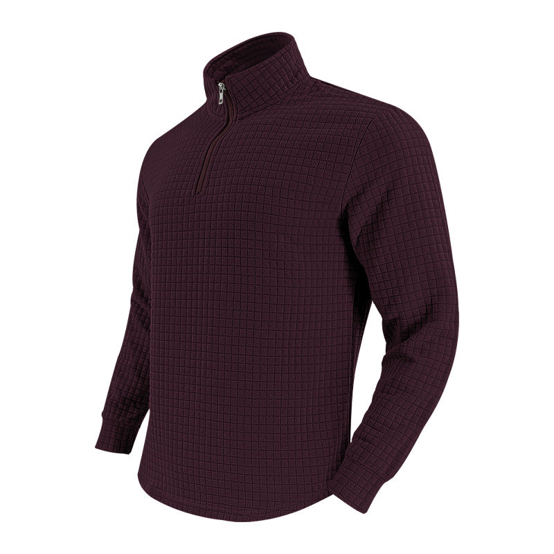 Herrarnas thermofleece-tröja med dragkedja och strukturerad design Eva Jonsson-Eva Jonsson