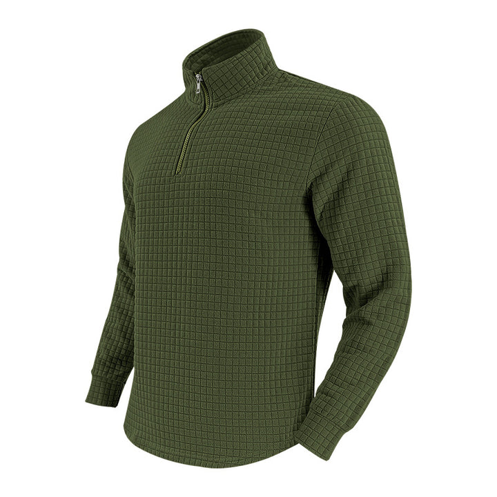 Herrarnas thermofleece-tröja med dragkedja och strukturerad design Eva Jonsson-Eva Jonsson