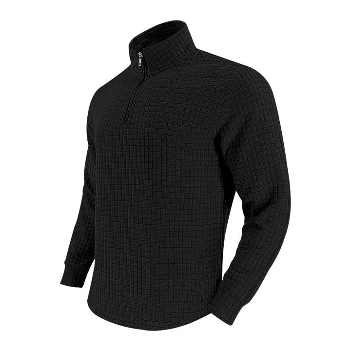 Herrarnas thermofleece-tröja med dragkedja och strukturerad design Eva Jonsson-Eva Jonsson