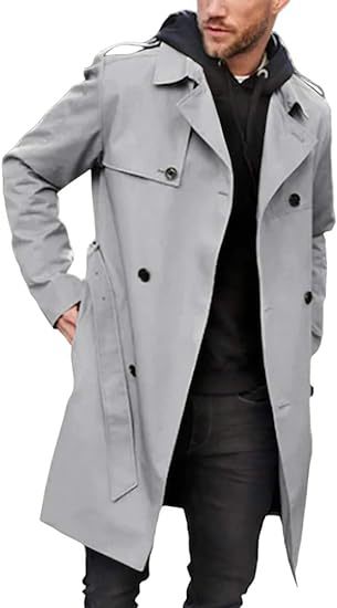 Herrarnas trenchcoat med klassisk stil Eva Jonsson-Eva Jonsson