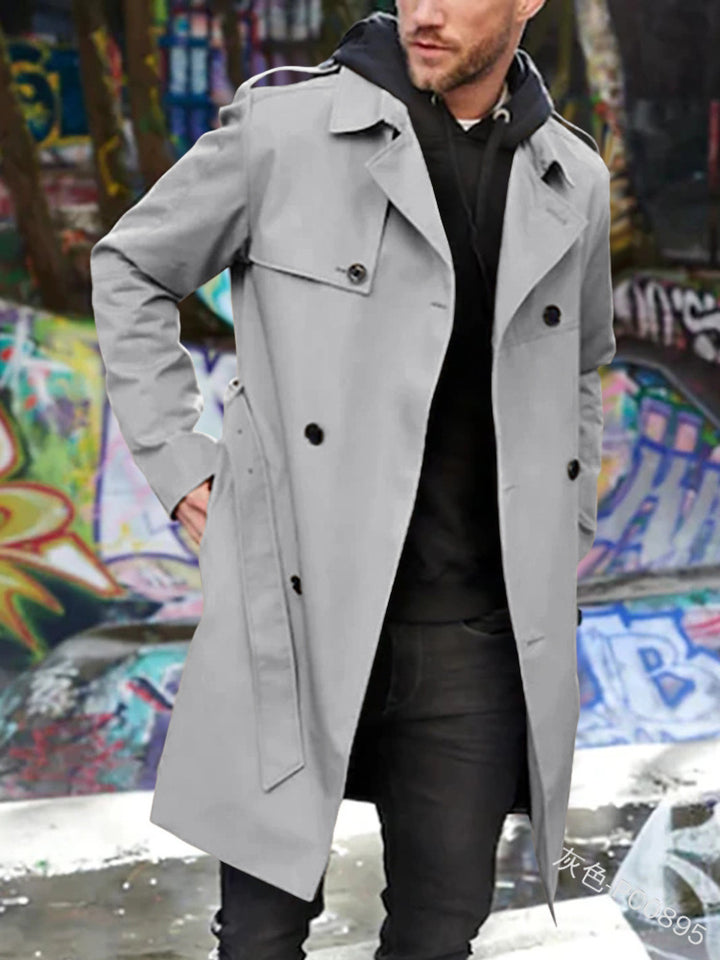 Herrarnas trenchcoat med klassisk stil Eva Jonsson-Eva Jonsson