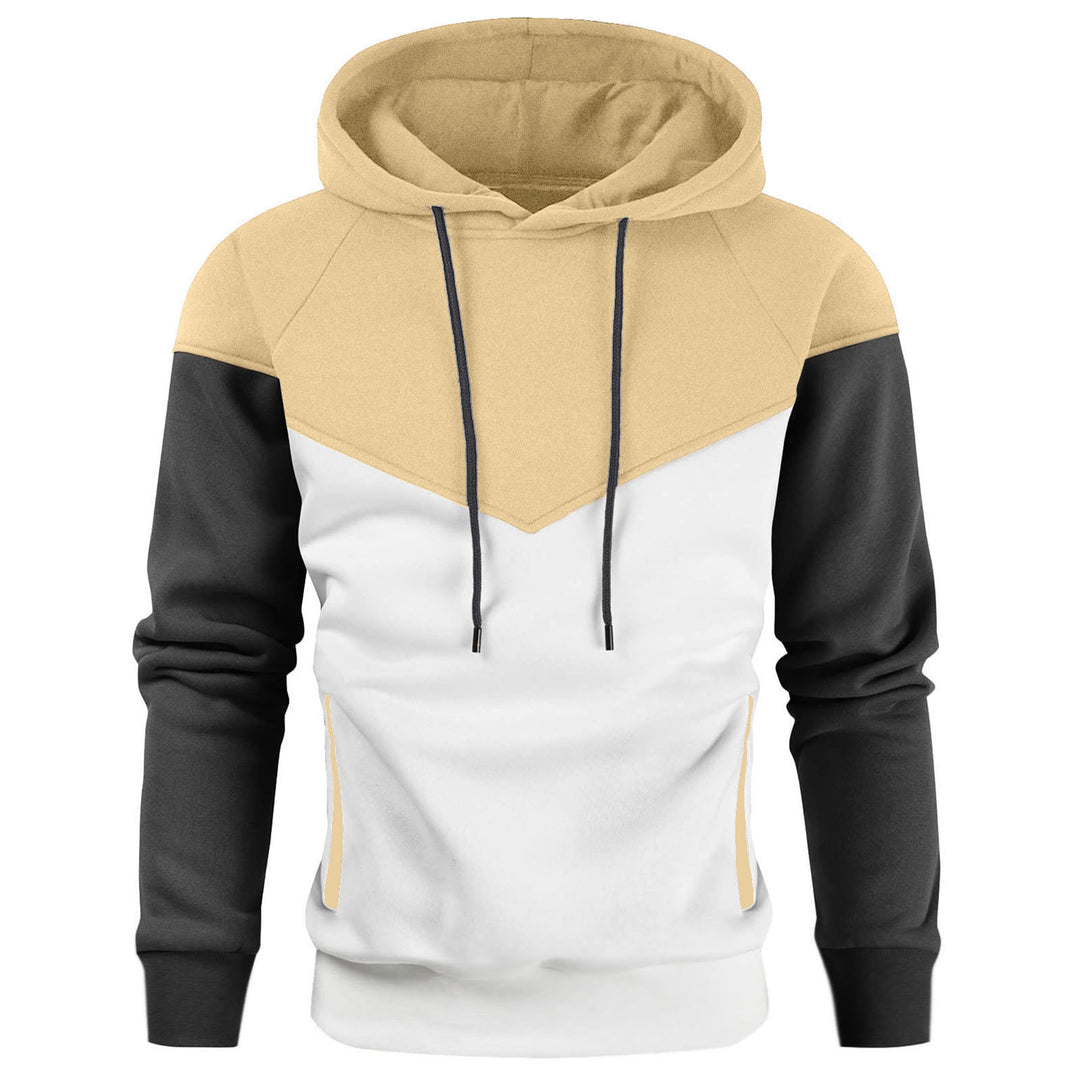 Herrarnas trendiga hoodie med innovativ patchwork-design Eva Jonsson-Eva Jonsson