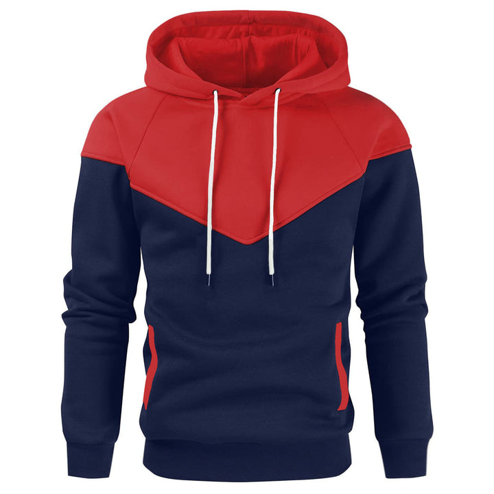 Herrarnas trendiga hoodie med innovativ patchwork-design Eva Jonsson-Eva Jonsson