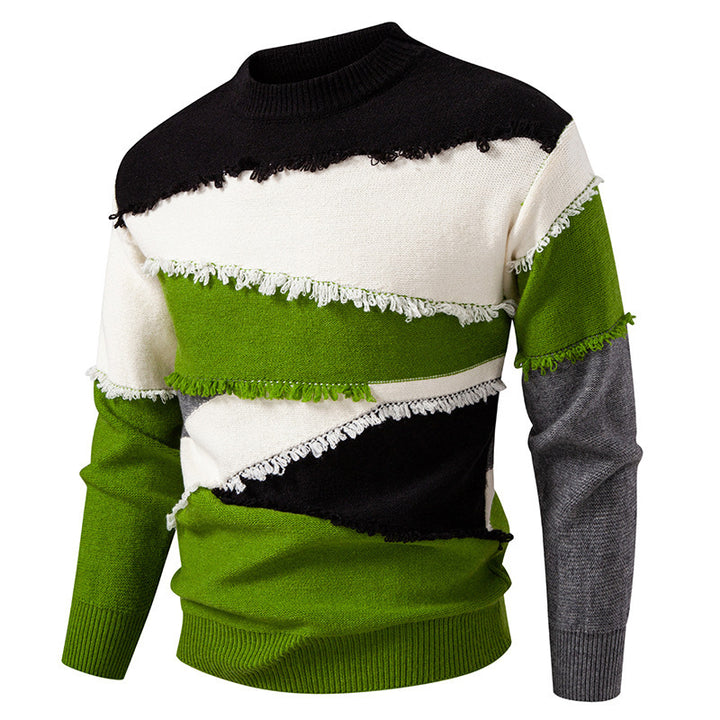 Herrarnas trendiga tröja med fransdetaljer Mirla-Eva Jonsson