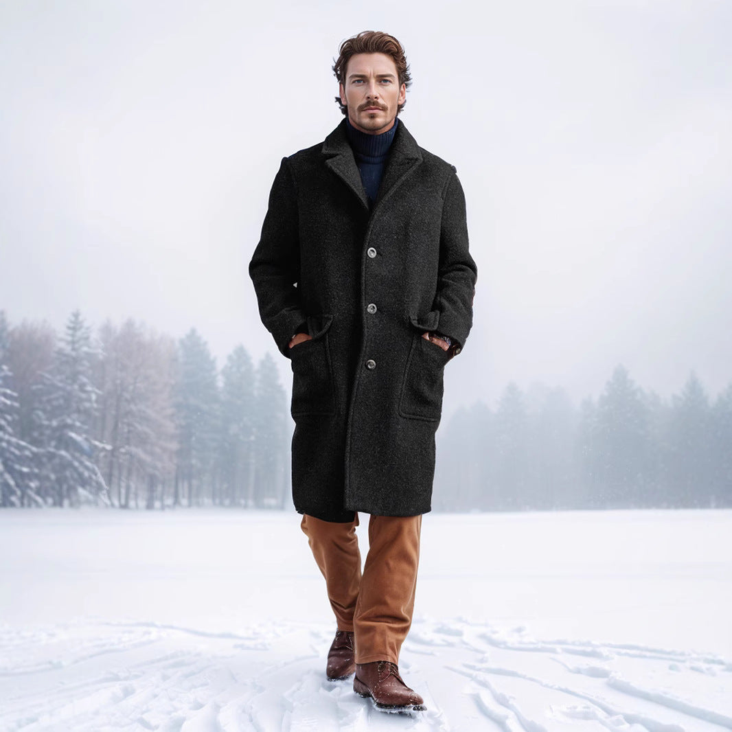 Herrarnas ullkappa med klassisk skärning Eva Jonsson-Eva Jonsson