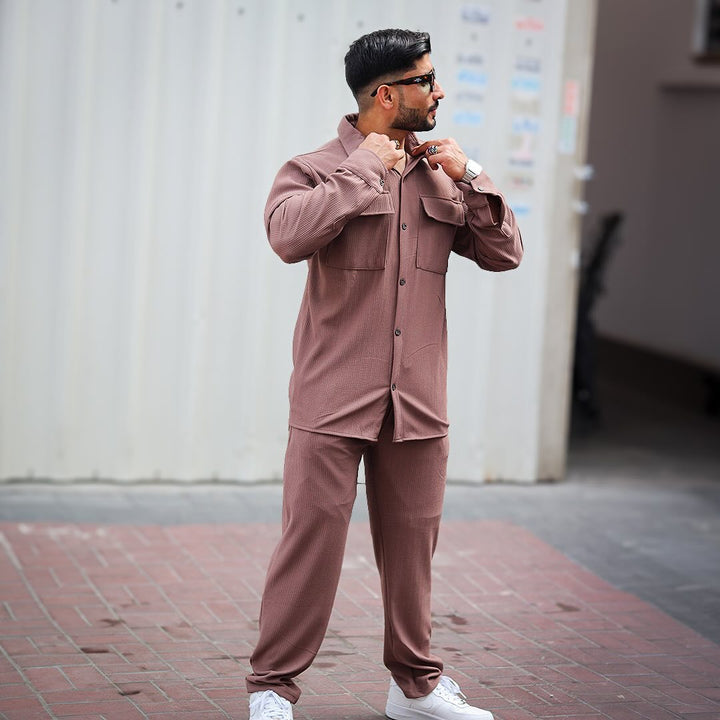 Herrarnas utility skjortblus med dubbla bröstfickor Mirla-Eva Jonsson
