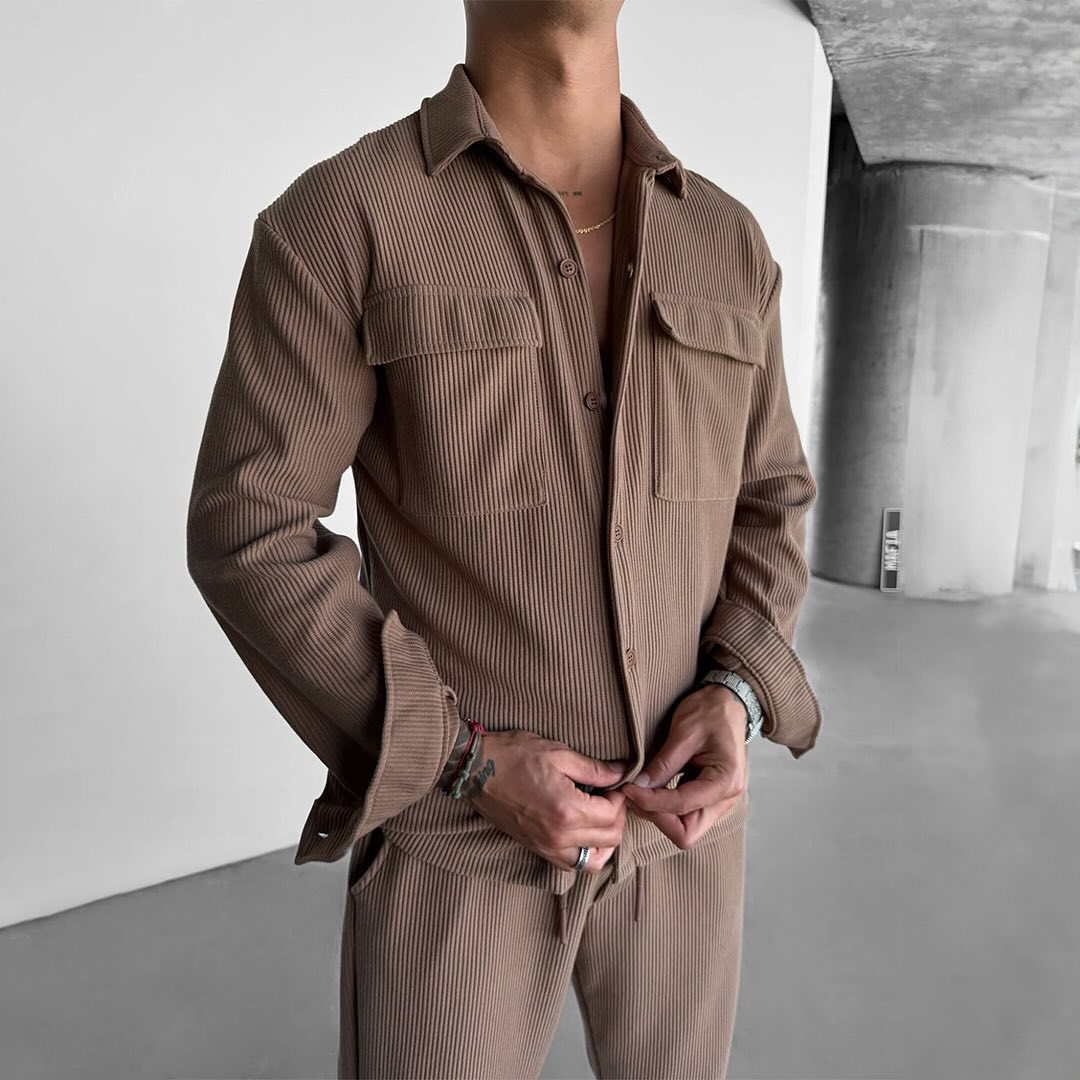 Herrarnas utility skjortblus med dubbla bröstfickor Mirla-Eva Jonsson