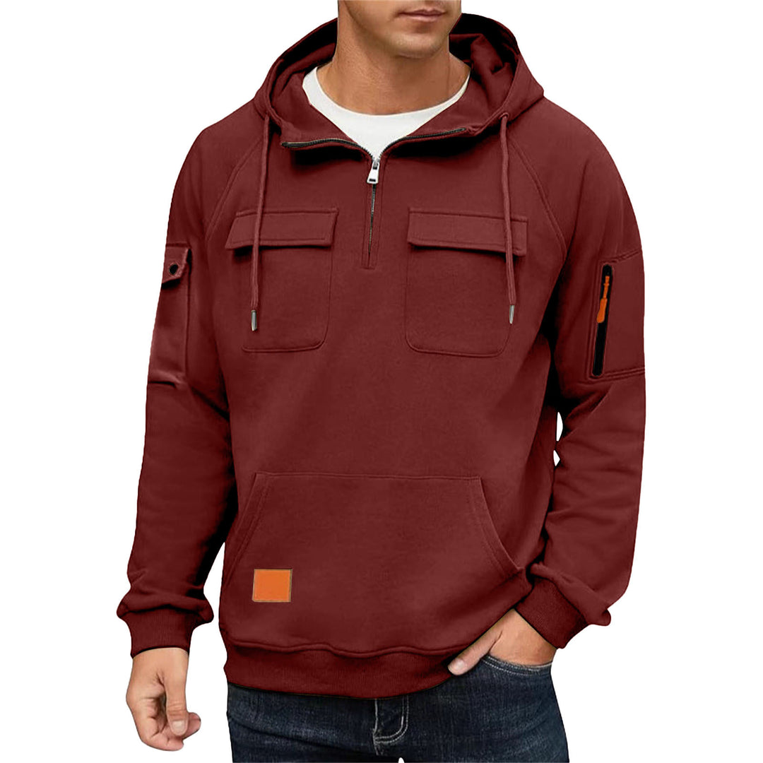 Herrarnas vardags-hoodie med praktiska fickor Mirla-Eva Jonsson