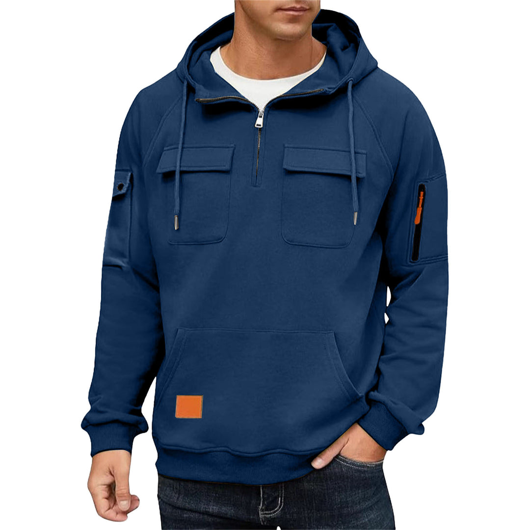 Herrarnas vardags-hoodie med praktiska fickor Mirla-Eva Jonsson