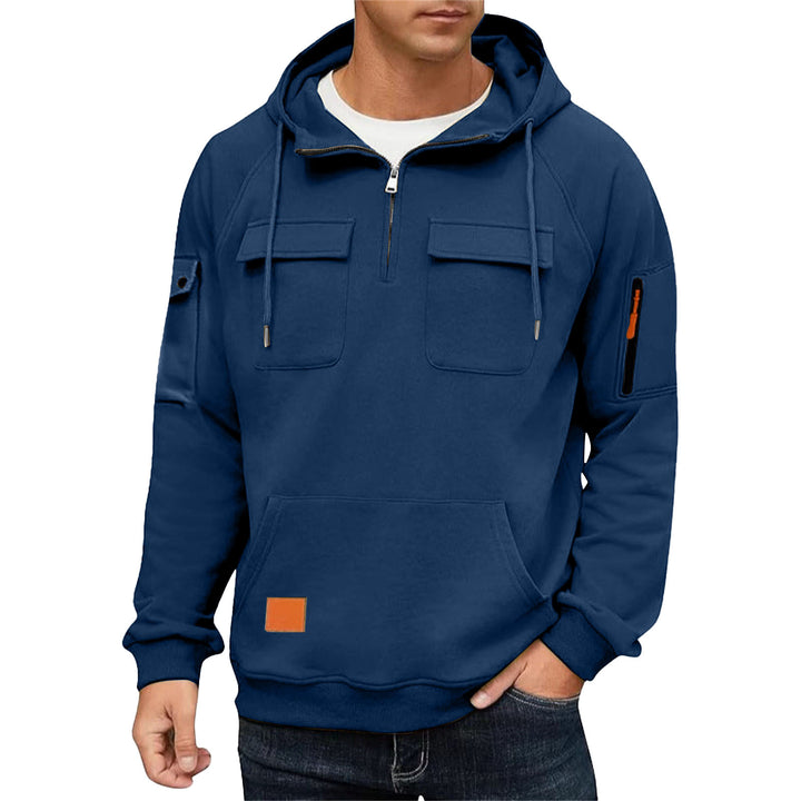 Herrarnas vardags-hoodie med praktiska fickor Mirla-Eva Jonsson