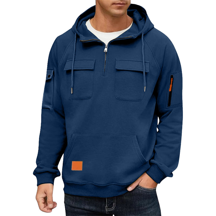 Herrarnas vardags-hoodie med praktiska fickor Mirla-Eva Jonsson