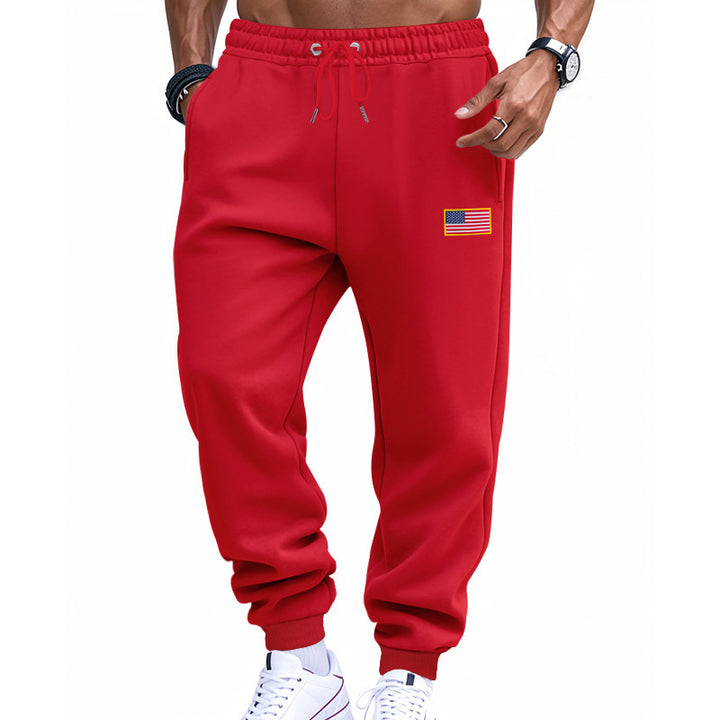Herrars avslappnade sweatpants med praktiska fickor och elastisk midja Mirla-Eva Jonsson