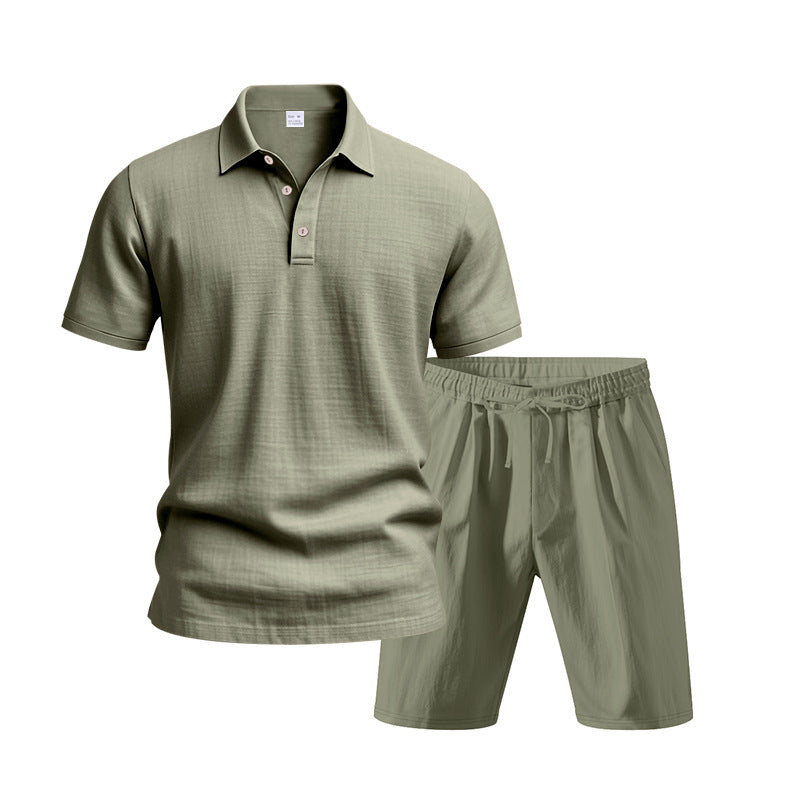 Herrars legeres Polo-skjorta och shorts set Eva Jonsson-Eva Jonsson