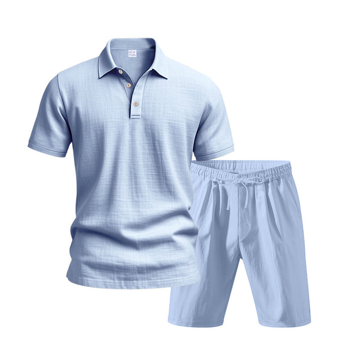 Herrars legeres Polo-skjorta och shorts set Eva Jonsson-Eva Jonsson