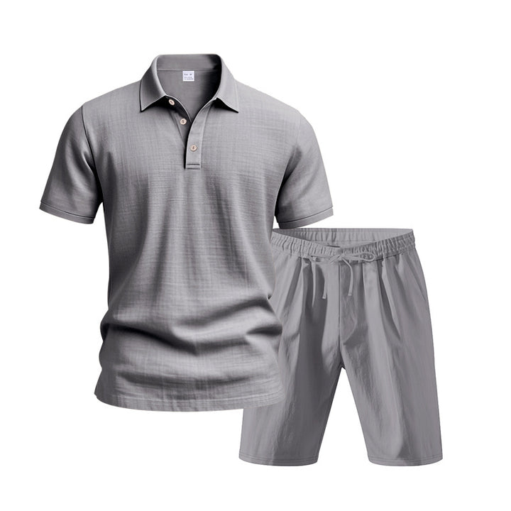 Herrars legeres Polo-skjorta och shorts set Eva Jonsson-Eva Jonsson