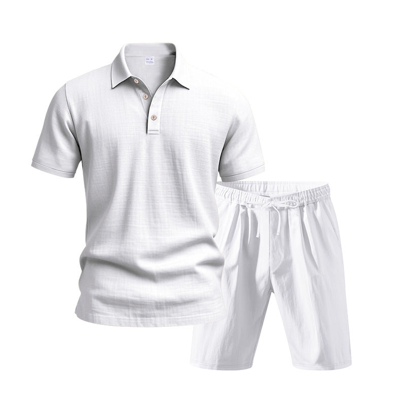 Herrars legeres Polo-skjorta och shorts set Eva Jonsson-Eva Jonsson