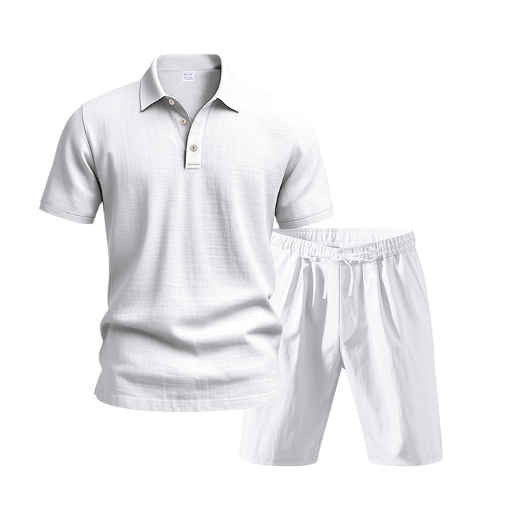 Herrars legeres Polo-skjorta och shorts set Eva Jonsson-Eva Jonsson
