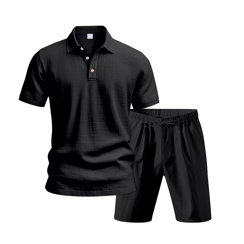 Herrars legeres Polo-skjorta och shorts set Eva Jonsson-Eva Jonsson
