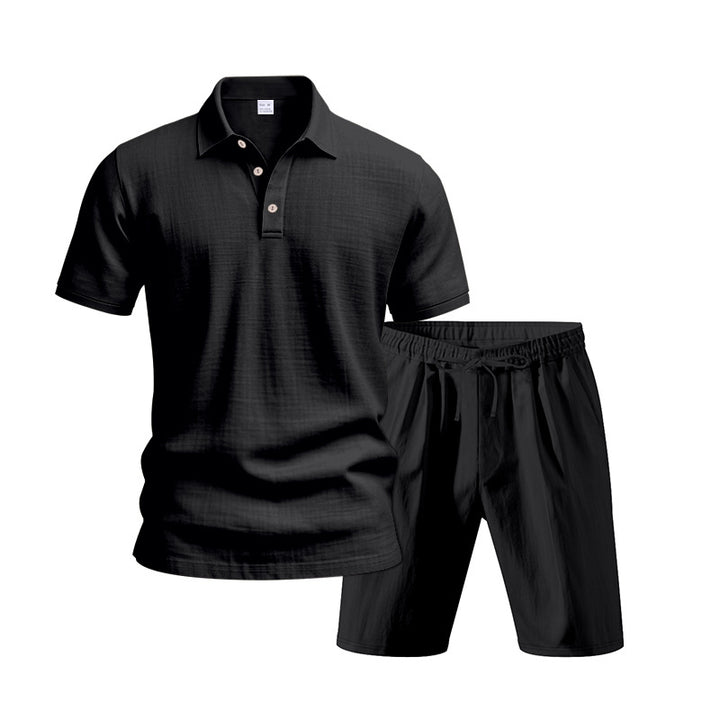 Herrars legeres Polo-skjorta och shorts set Eva Jonsson-Eva Jonsson