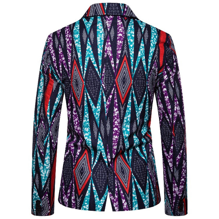 Herrblazer med kreativt geometriskt mönster och modern skärning Eva Jonsson-Eva Jonsson