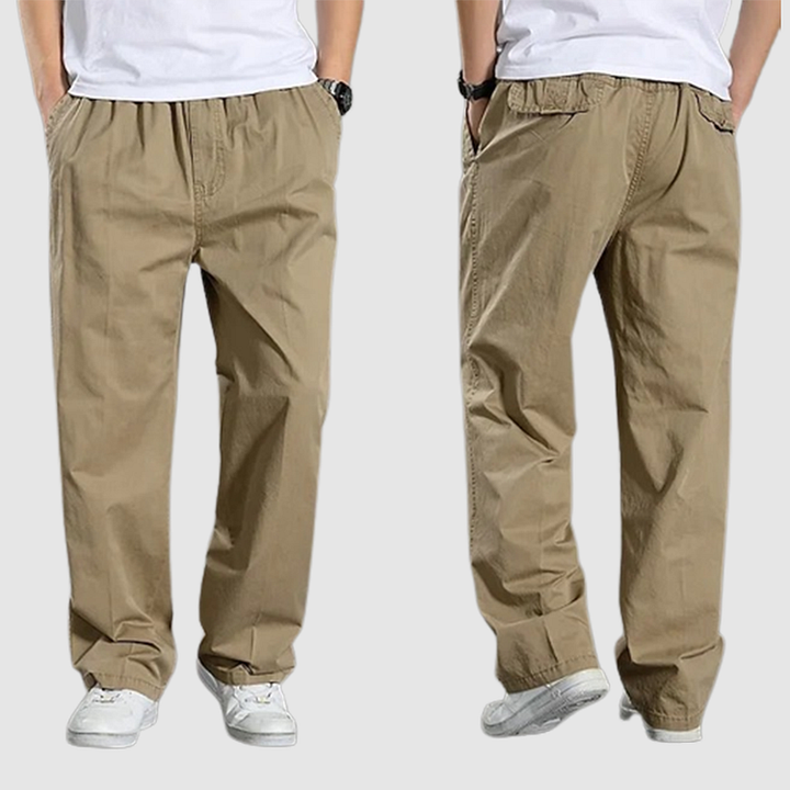 Herrbyxor | Loose Fit | Bomull | Cargo Byxor | Baggy Byxor-Eva Jonsson