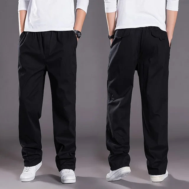 Herrbyxor | Loose Fit | Bomull | Cargo Byxor | Baggy Byxor-Eva Jonsson