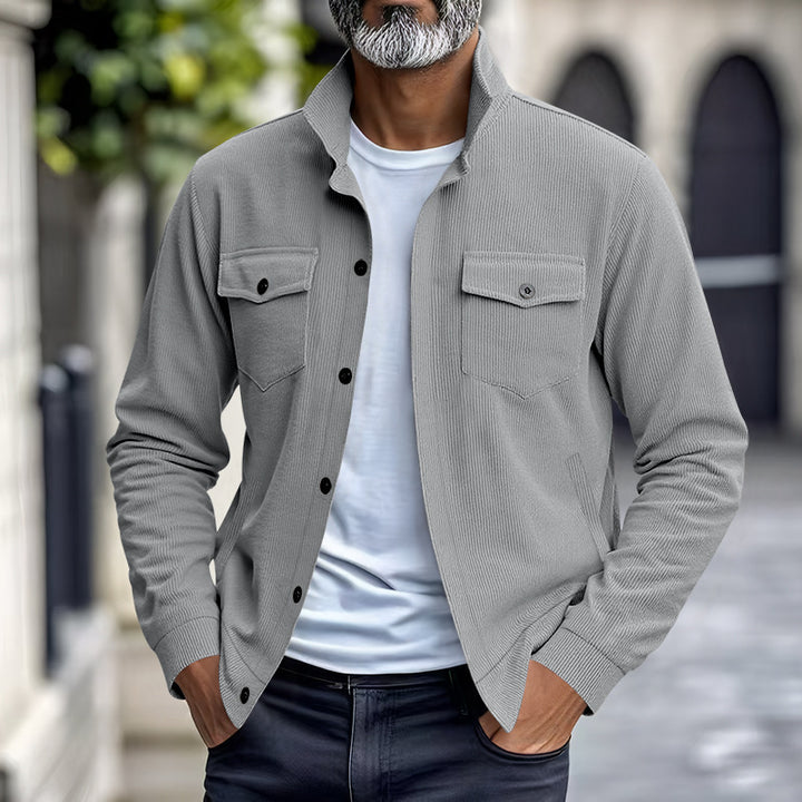 Herre casual skjortejakke i strukturert design Eva Jonsson-Eva Jonsson