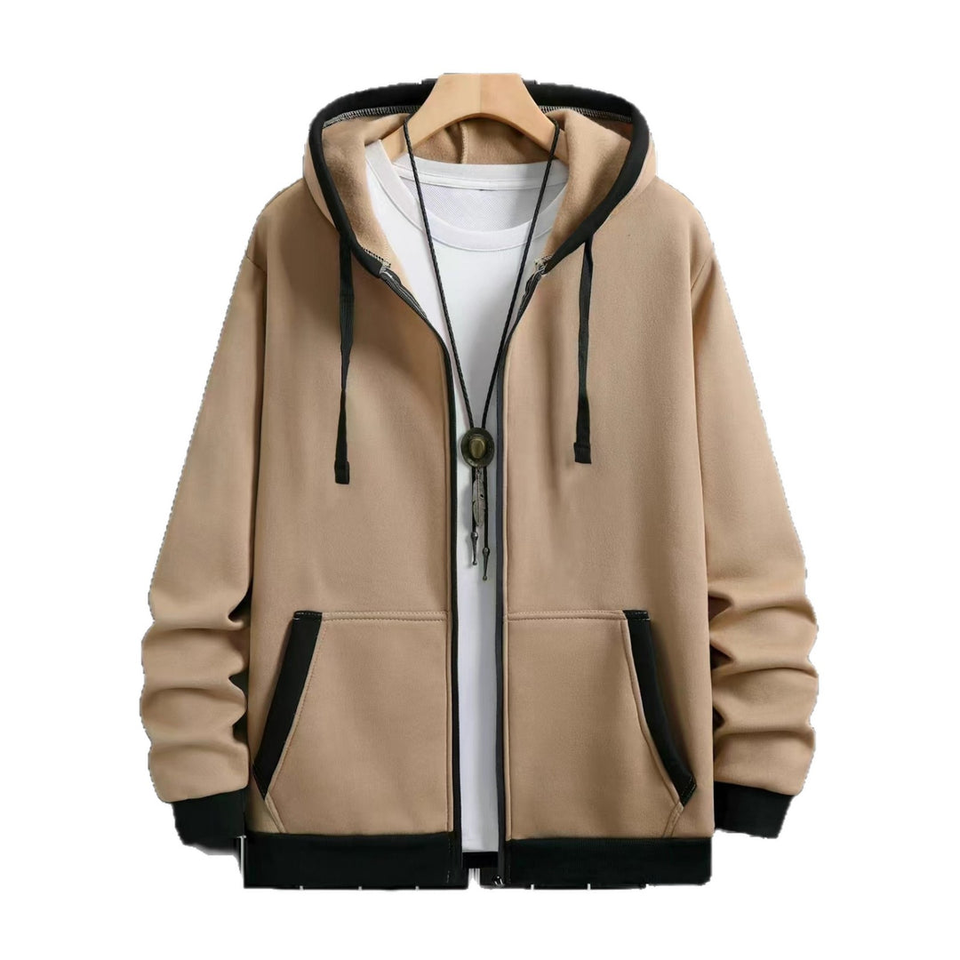 Herren Bekväm Hoodie med dragkedja och praktiska fickor Mirla-Eva Jonsson