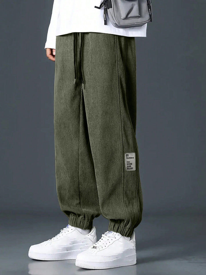 Herren Bekväma och avslappnade sweatpants med elastisk midja och sidfickor Mirla-Eva Jonsson