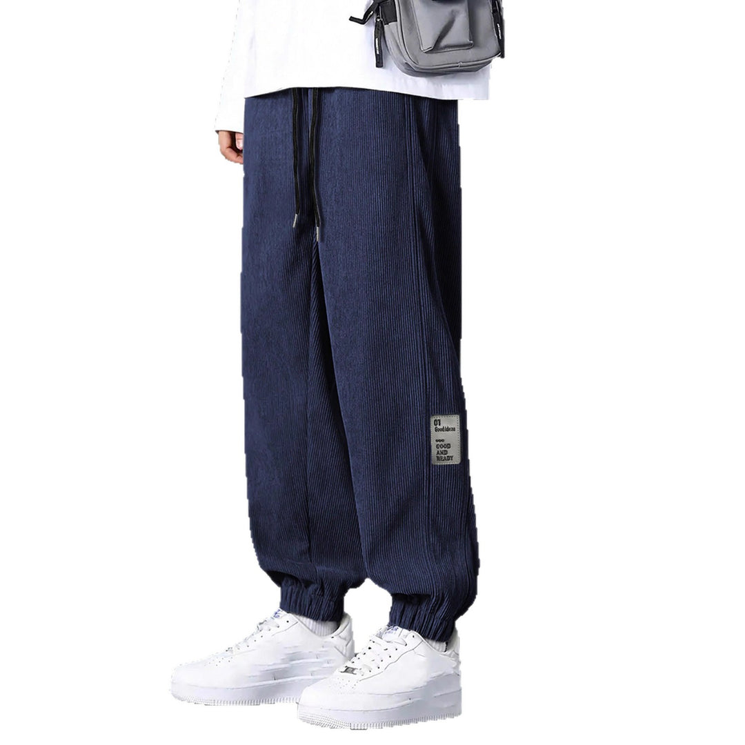 Herren Bekväma och avslappnade sweatpants med elastisk midja och sidfickor Mirla-Eva Jonsson