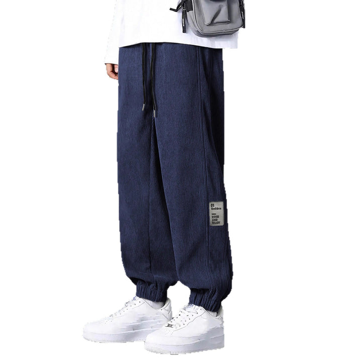 Herren Bekväma och avslappnade sweatpants med elastisk midja och sidfickor Mirla-Eva Jonsson