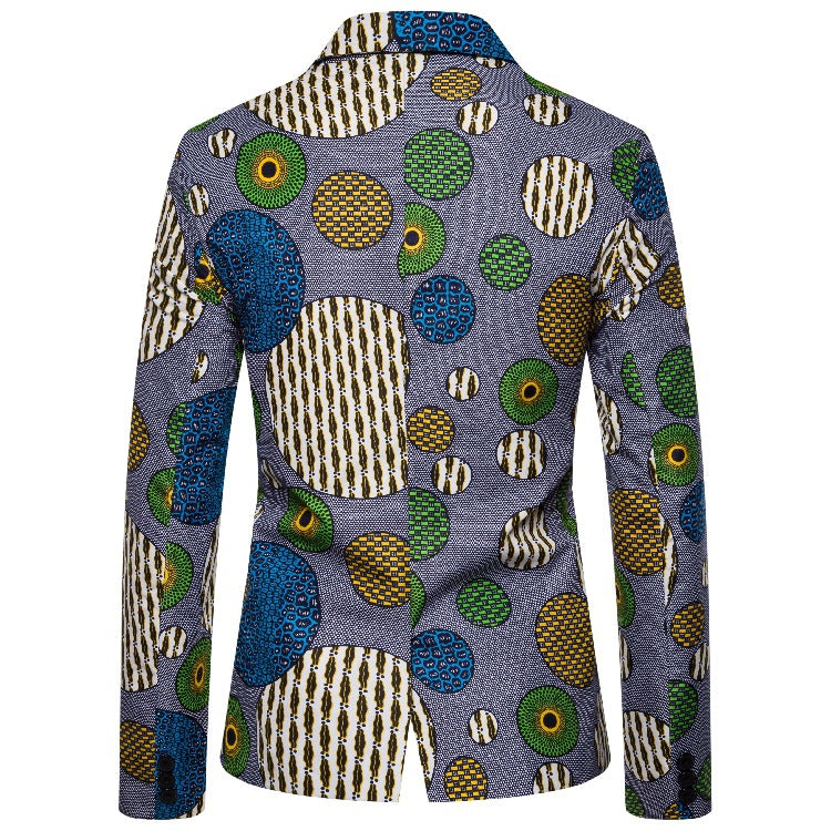 Herren Blazer med unik afrikansk mönster och modern snitt Mirla-Eva Jonsson