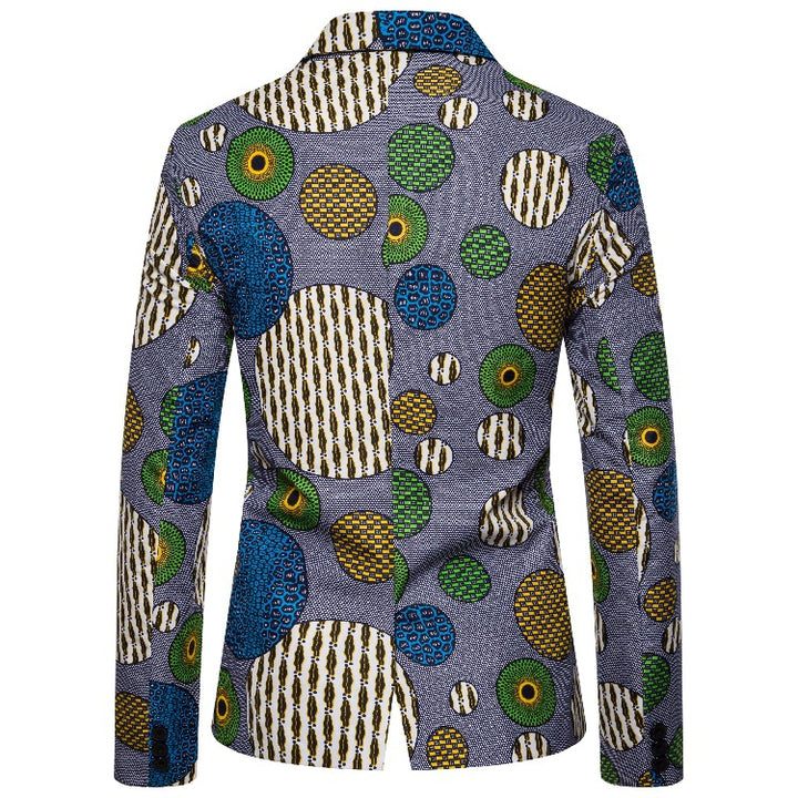 Herren Blazer med unik afrikansk mönster och modern snitt Mirla-Eva Jonsson