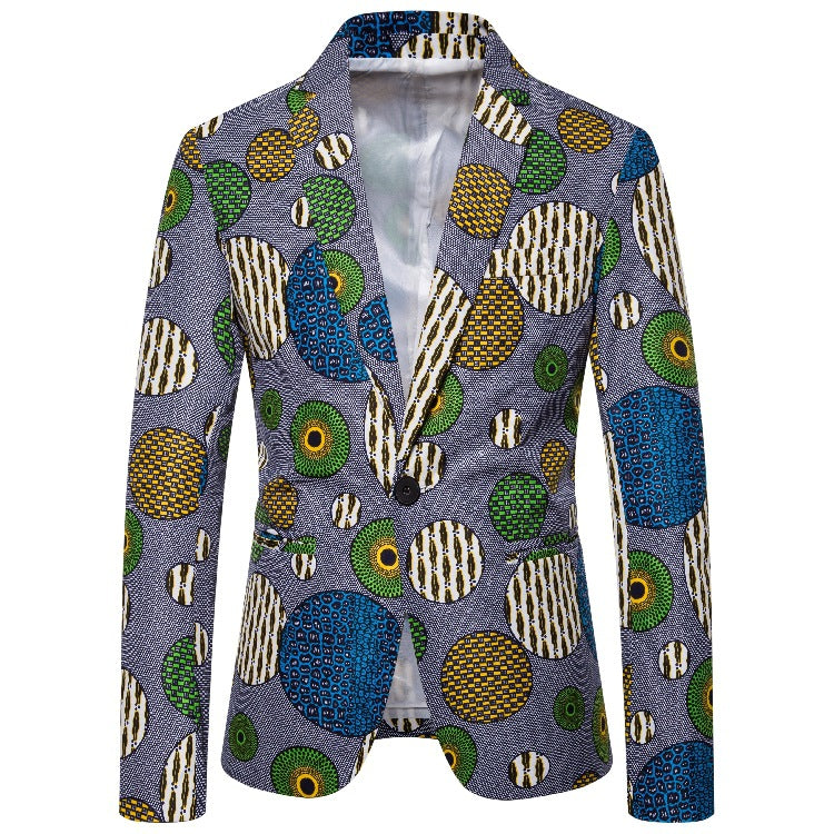 Herren Blazer med unik afrikansk mönster och modern snitt Mirla-Eva Jonsson