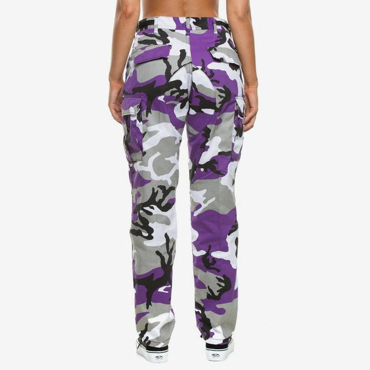 Herren Camouflage Cargo-byxor med mångsidiga fickor Mirla-Eva Jonsson